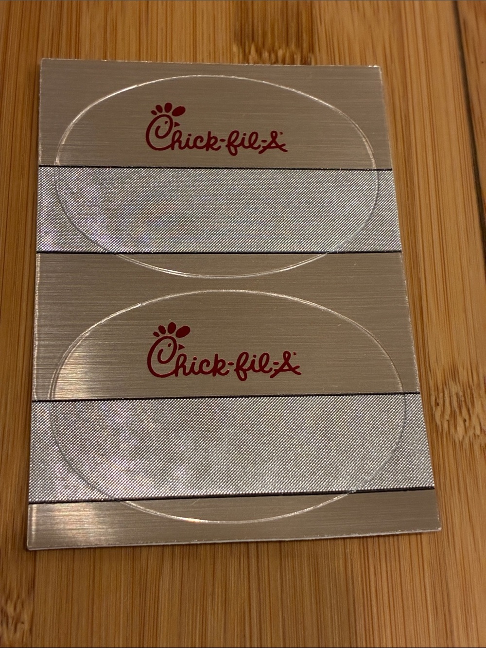 Official Chick-fil-A Employee Name Tag Plates (2) – Blank / Halloween Costume